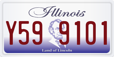IL license plate Y599101