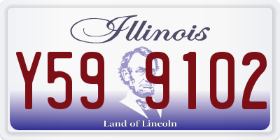 IL license plate Y599102