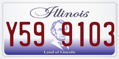 IL license plate Y599103