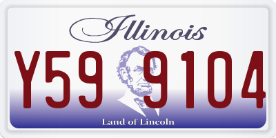 IL license plate Y599104