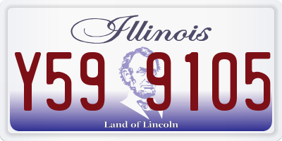 IL license plate Y599105