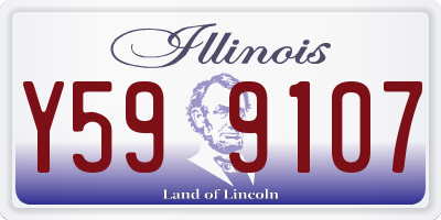 IL license plate Y599107