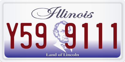 IL license plate Y599111