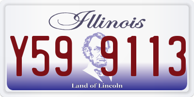 IL license plate Y599113