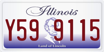 IL license plate Y599115