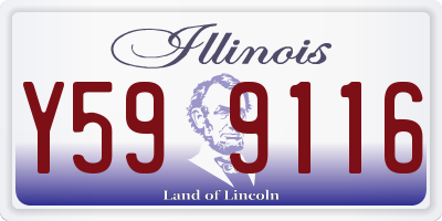 IL license plate Y599116