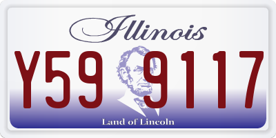 IL license plate Y599117