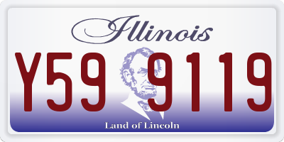 IL license plate Y599119