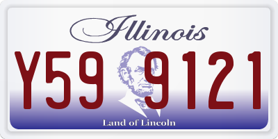 IL license plate Y599121
