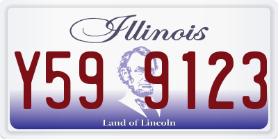 IL license plate Y599123