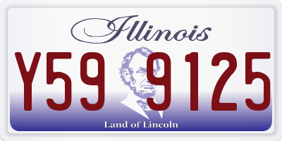 IL license plate Y599125