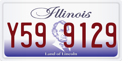 IL license plate Y599129
