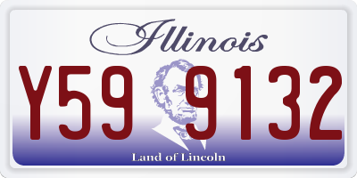 IL license plate Y599132