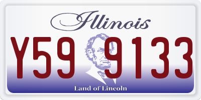IL license plate Y599133