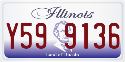IL license plate Y599136