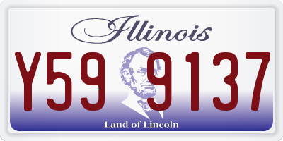 IL license plate Y599137