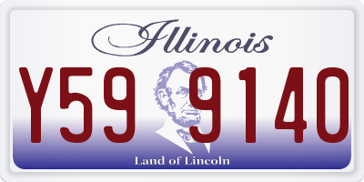 IL license plate Y599140