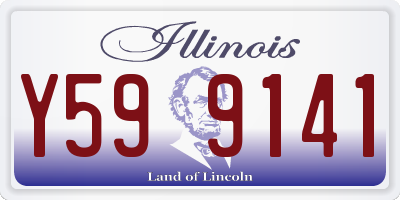 IL license plate Y599141