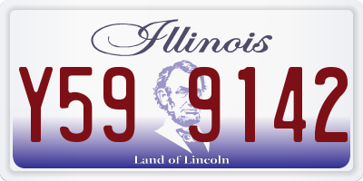IL license plate Y599142