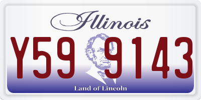 IL license plate Y599143