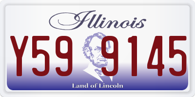 IL license plate Y599145