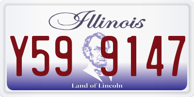 IL license plate Y599147