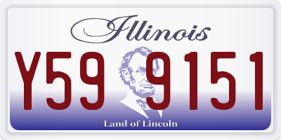 IL license plate Y599151