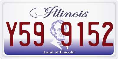 IL license plate Y599152