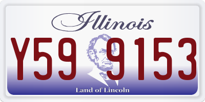 IL license plate Y599153