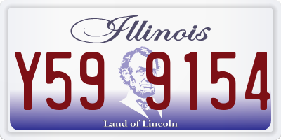 IL license plate Y599154