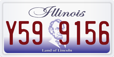 IL license plate Y599156