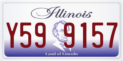 IL license plate Y599157