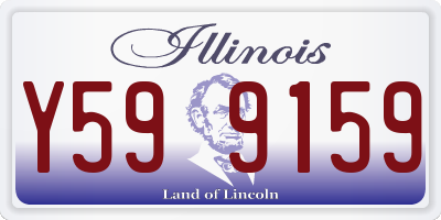 IL license plate Y599159