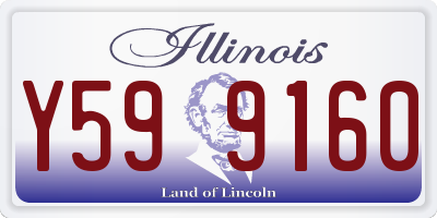 IL license plate Y599160