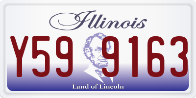 IL license plate Y599163