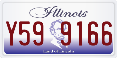 IL license plate Y599166