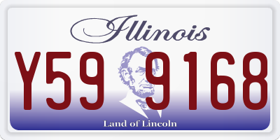 IL license plate Y599168