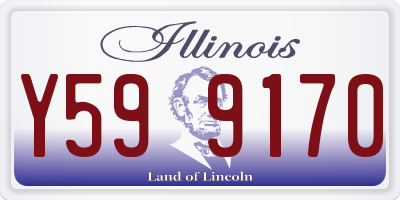 IL license plate Y599170