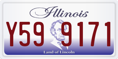 IL license plate Y599171