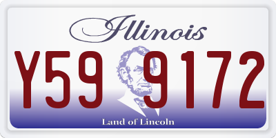 IL license plate Y599172