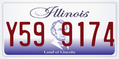 IL license plate Y599174
