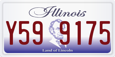 IL license plate Y599175