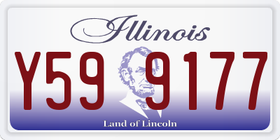 IL license plate Y599177