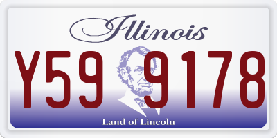 IL license plate Y599178