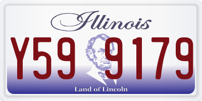 IL license plate Y599179