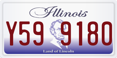 IL license plate Y599180