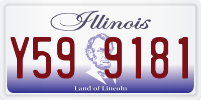 IL license plate Y599181