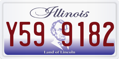 IL license plate Y599182