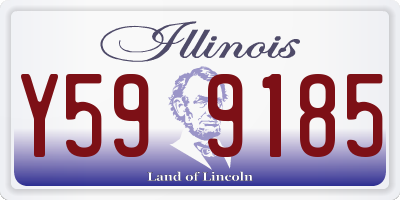 IL license plate Y599185