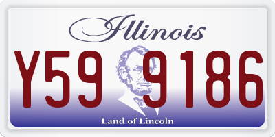 IL license plate Y599186